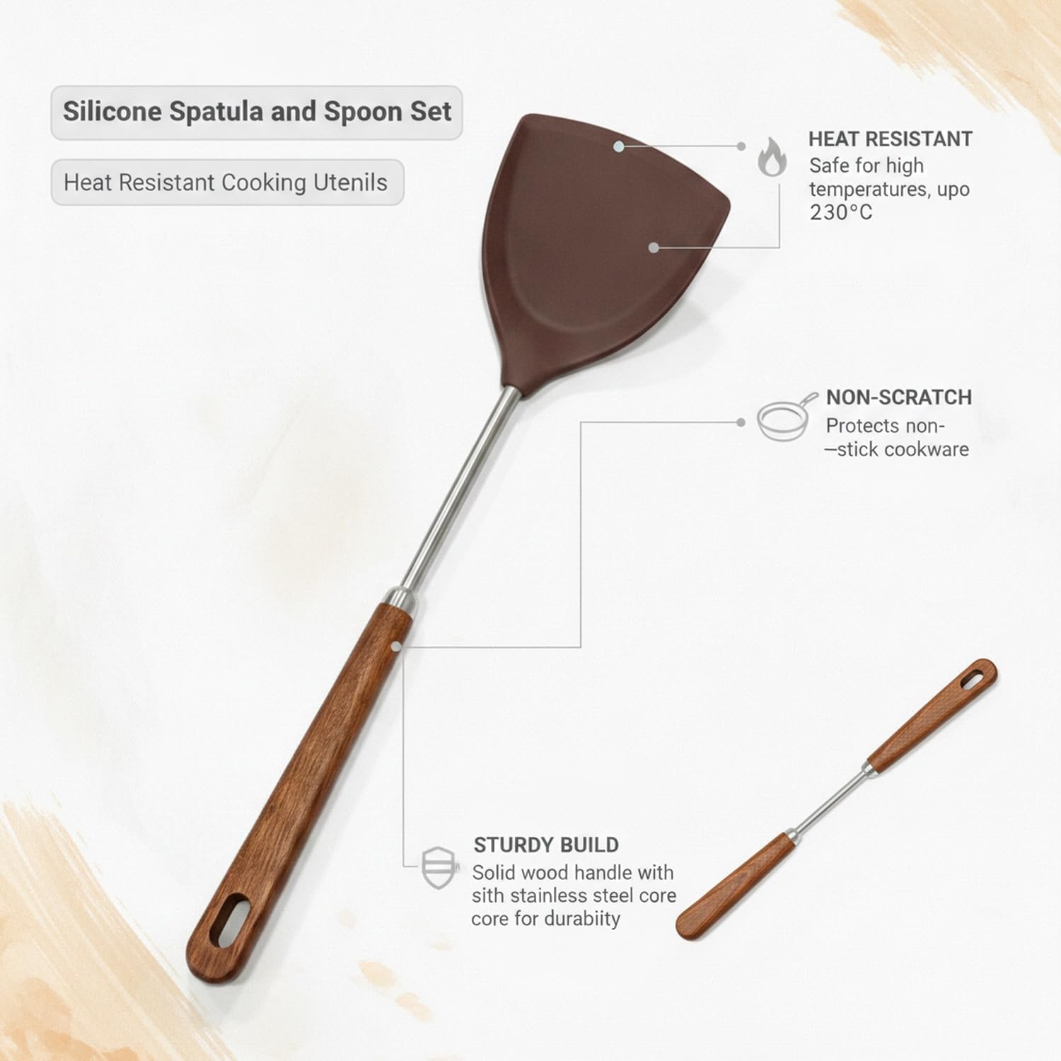 Set Spatola Cucchiaio