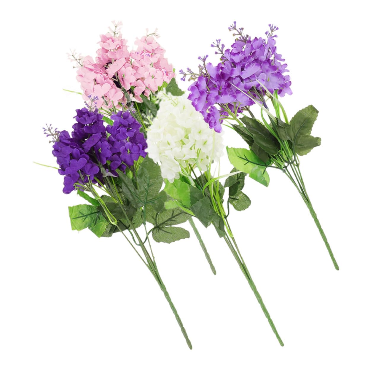 Fleurs artificielles hyacinthes Luxshiny (4 pcs) pour grand vase de table