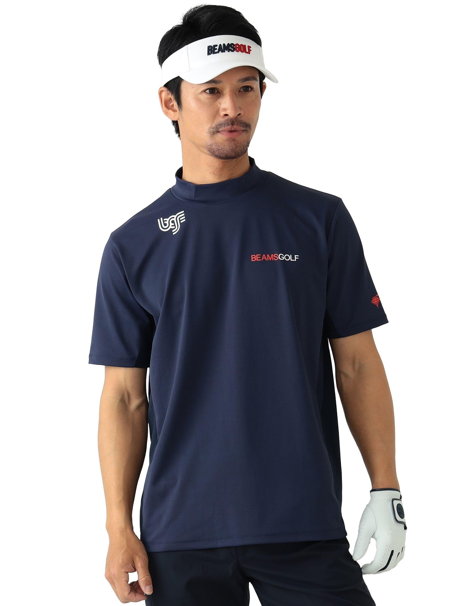 【美品】ビームスゴルフ　BEAMSGOLF　メンズ　モックネック　M　グレー BEAMS GOLF（ビームス ゴルフ）〈MEN〉 PURPLE LABEL