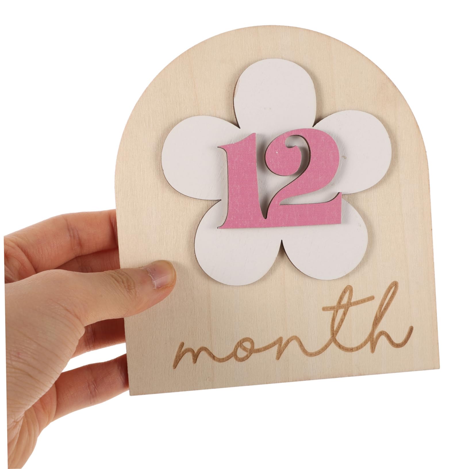 DOITOOL 5 Sätze Requisiten Für Die Babyfotografie Foto-shooting Monatlich Bekanntmachung Kleinkind Erste Artikel Geburt Zu Monatszeichen Für Babys Babyzeichen Babypartyschild Hölzern