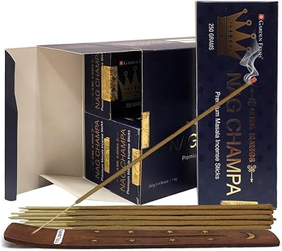Nag Champa Incense Sticks 250G and Incense Stick Holder Bundle Insence Insense Insienso