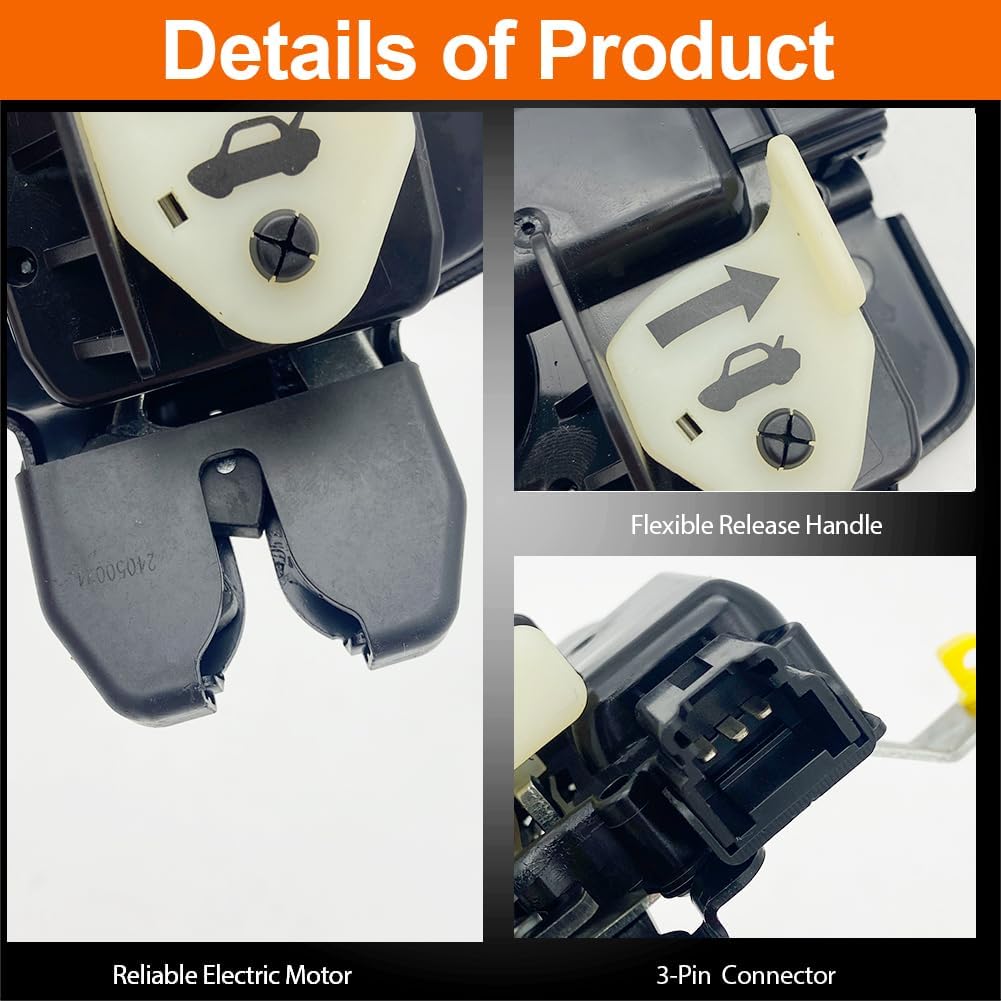 Trunk Deck Lid Latch Lock Compatible with 2007-2011 Versa