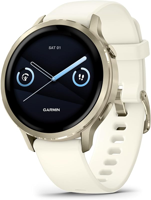 Garmin Venu® 4, reloj inteligente de fitness avanzado, 41 mm, silicona ósea | Monitoreo de salud 24 horas al día, 7 días a la semana, seguimiento avanzado del sueño, estado de salud, más de 80 aplicaciones zapatillas precargadas, linterna incorporada