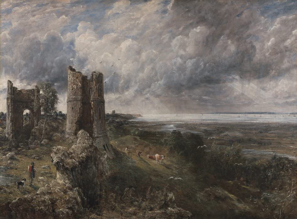 Toile John Constable Hadleigh Castle l'embouchure de la Tamise paysage d'orage 60x90 cm