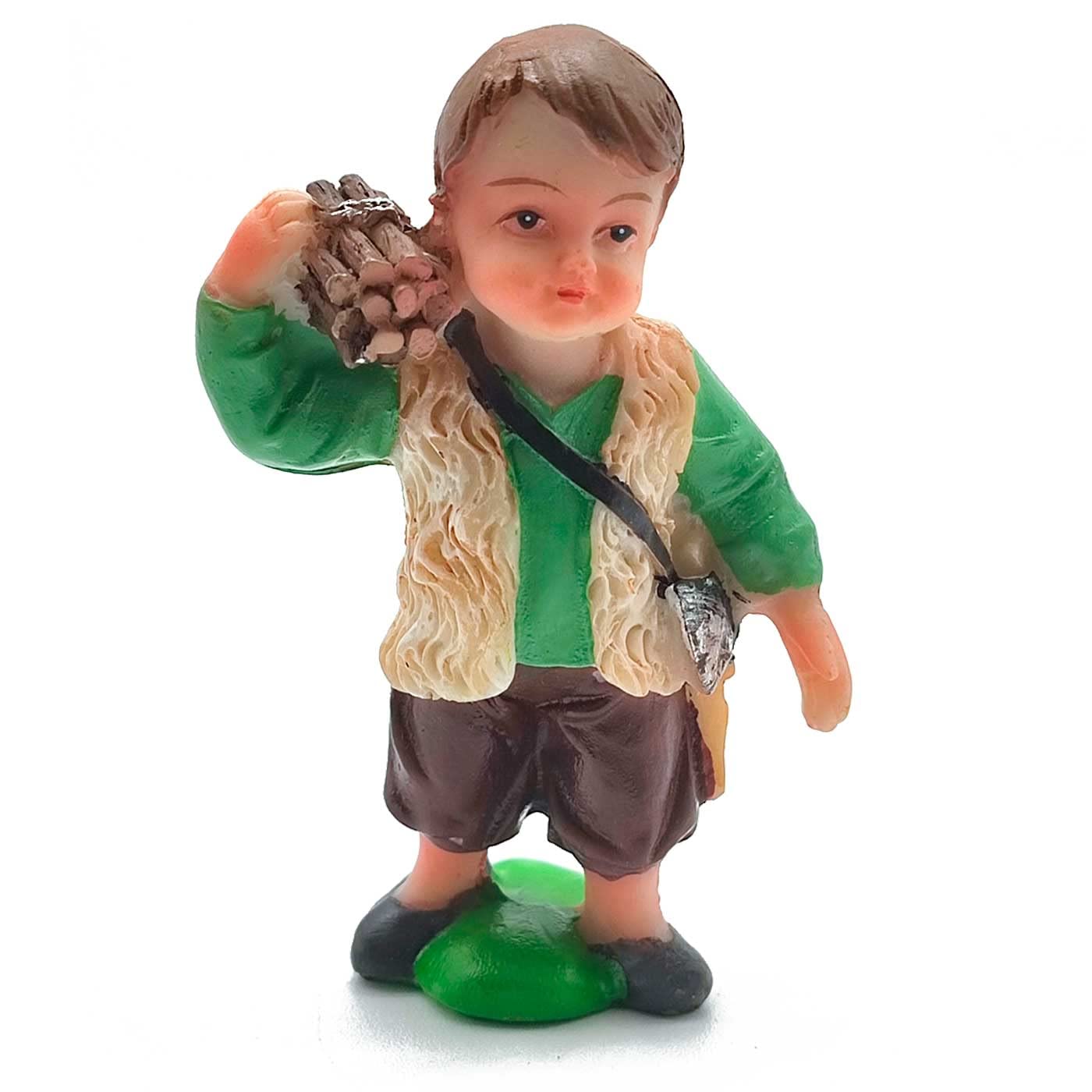 THUN - Statuina Presepe Coppia di Bambini con Gatto - Decorazioni Natale Casa - Linea Presepe Classico, Variante Rossa - Ceramica - 5,5 x 4 x 6,5 h cm | Leroy Merlin