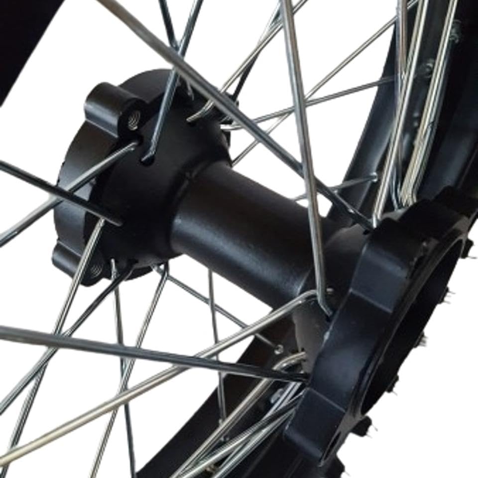 Dirtbike Komplettrad Pitbike Stahlfelge Ersatzreifen hinten 14 Zoll 90/100-14 12mm Achse