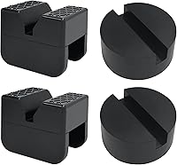 Vista 9 de Almohadillas para gato TONDA, protector universal de riel de goma con soldadura de pellizco, adaptador ranurado para soporte de gato y gato de piso