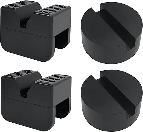 Miniatura 9 de TONDA Jack Pads - Protector de soldadura universal de riel de goma, adaptador ranurado para soporte de gato y gato de piso