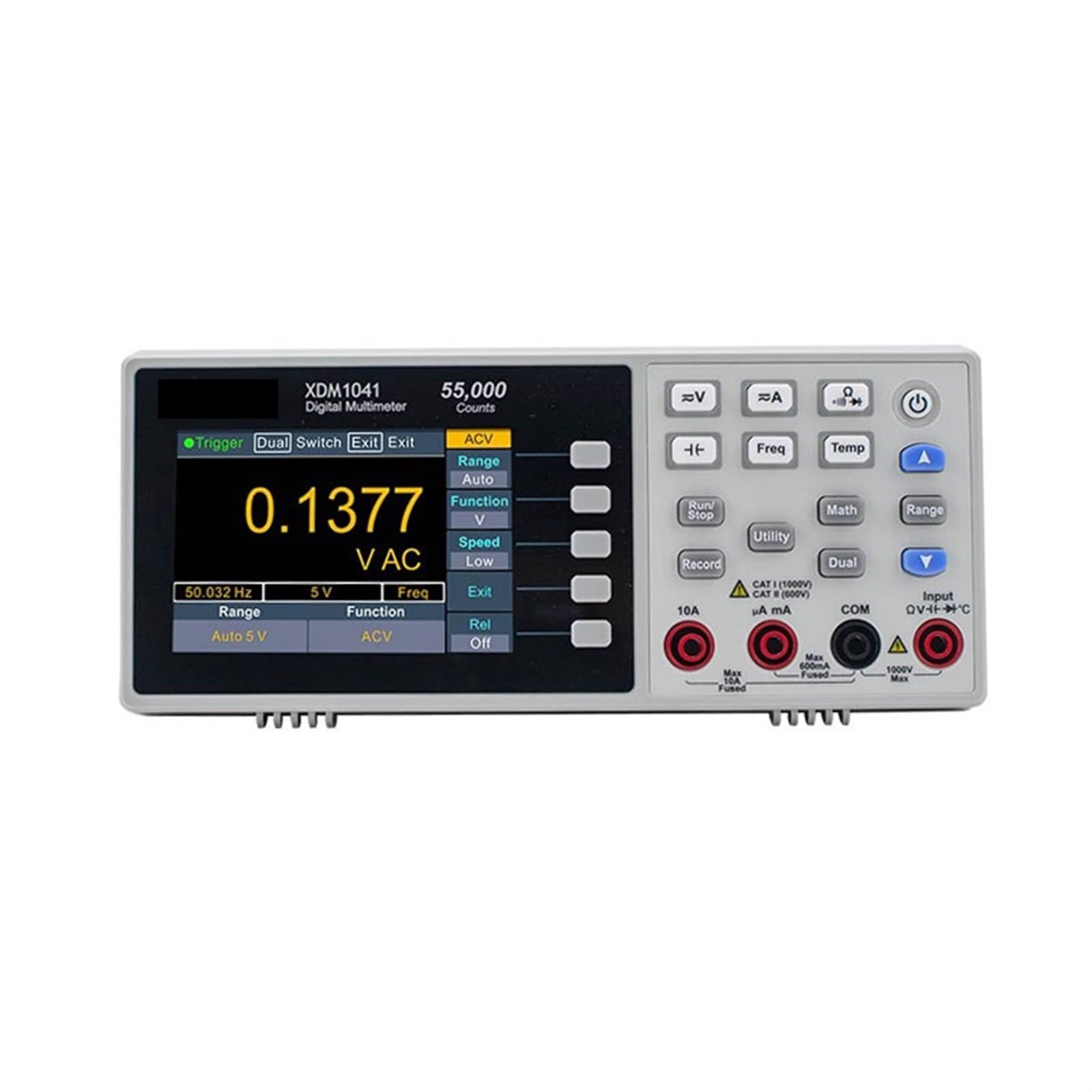 XDM1241 XDM1041 4 1/2 Digital-Multimeter Tragbarer Tisch True DC/AC Strom Spannung USB Multimetro Tester Meter(XDM1041)