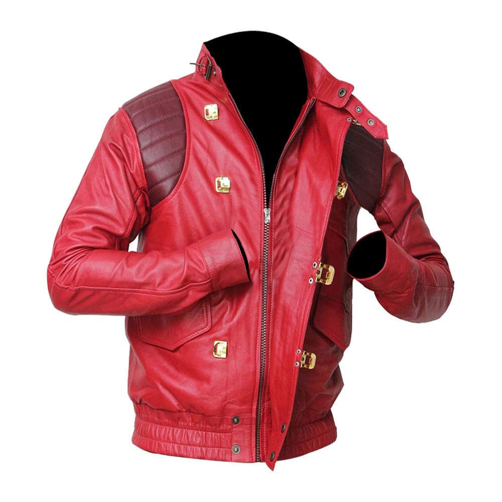 Mens Akira Kaneda Manga Capsule Faux Leather Jacket (XXS