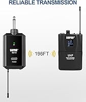 Vista 3 de SG-13B Juego de micrófonos usados por la cabeza: Conjunto de micrófonos inalámbricos multiusos para llevar la cabeza - Receptor compacto con función
