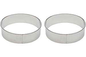 Ateco Professional 6-Inch Round Stainless Steel Cookie Cutters for Precise Baking and Pastry Making