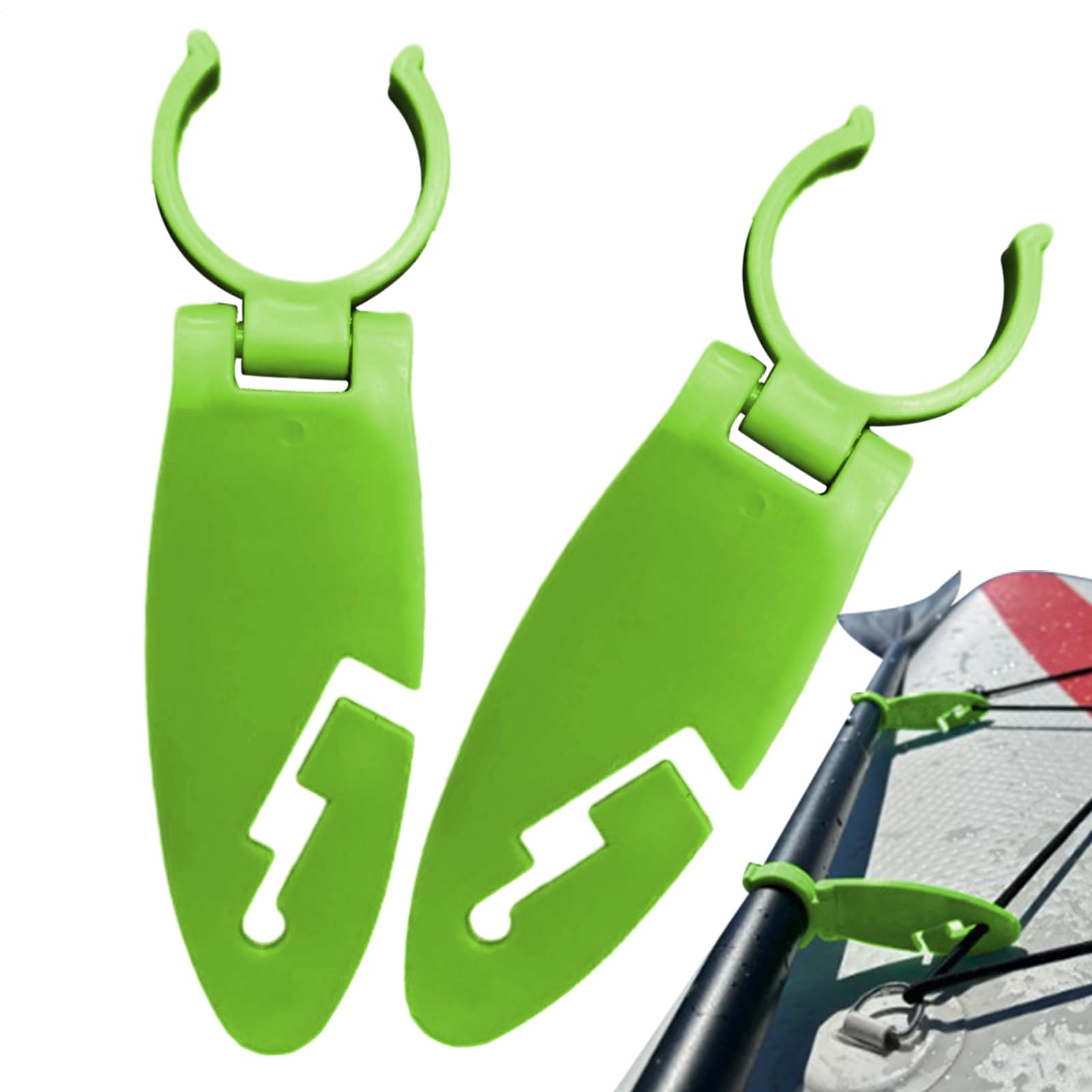 2pieces - Clip per paddle board, clip fisse facili da installare, accessori per sport acquatici, per uomini e donne