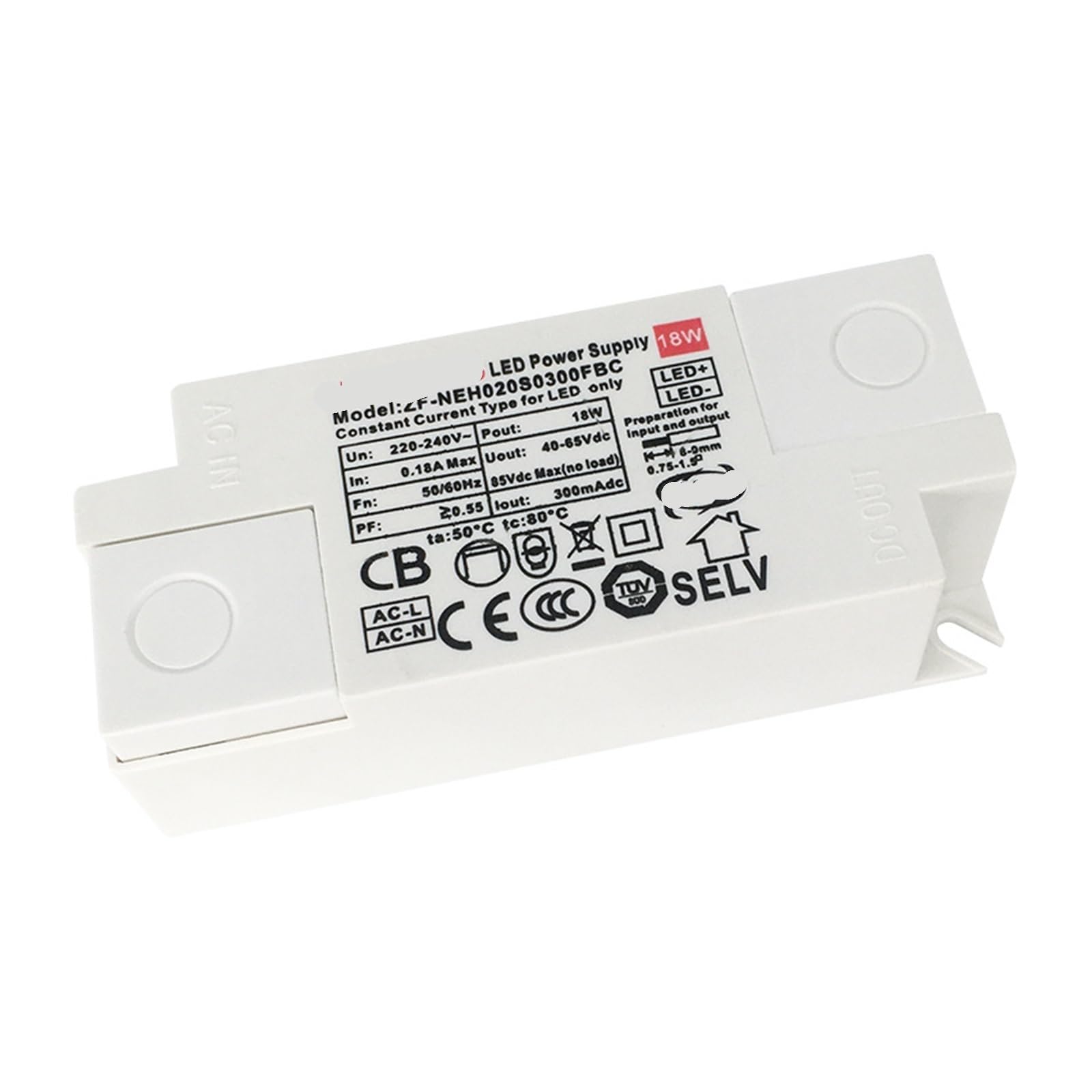 Power Supply 18W Isolation Low P no Flicker Constant Current Three-Proof line Panel Light LED Driver Power Supply