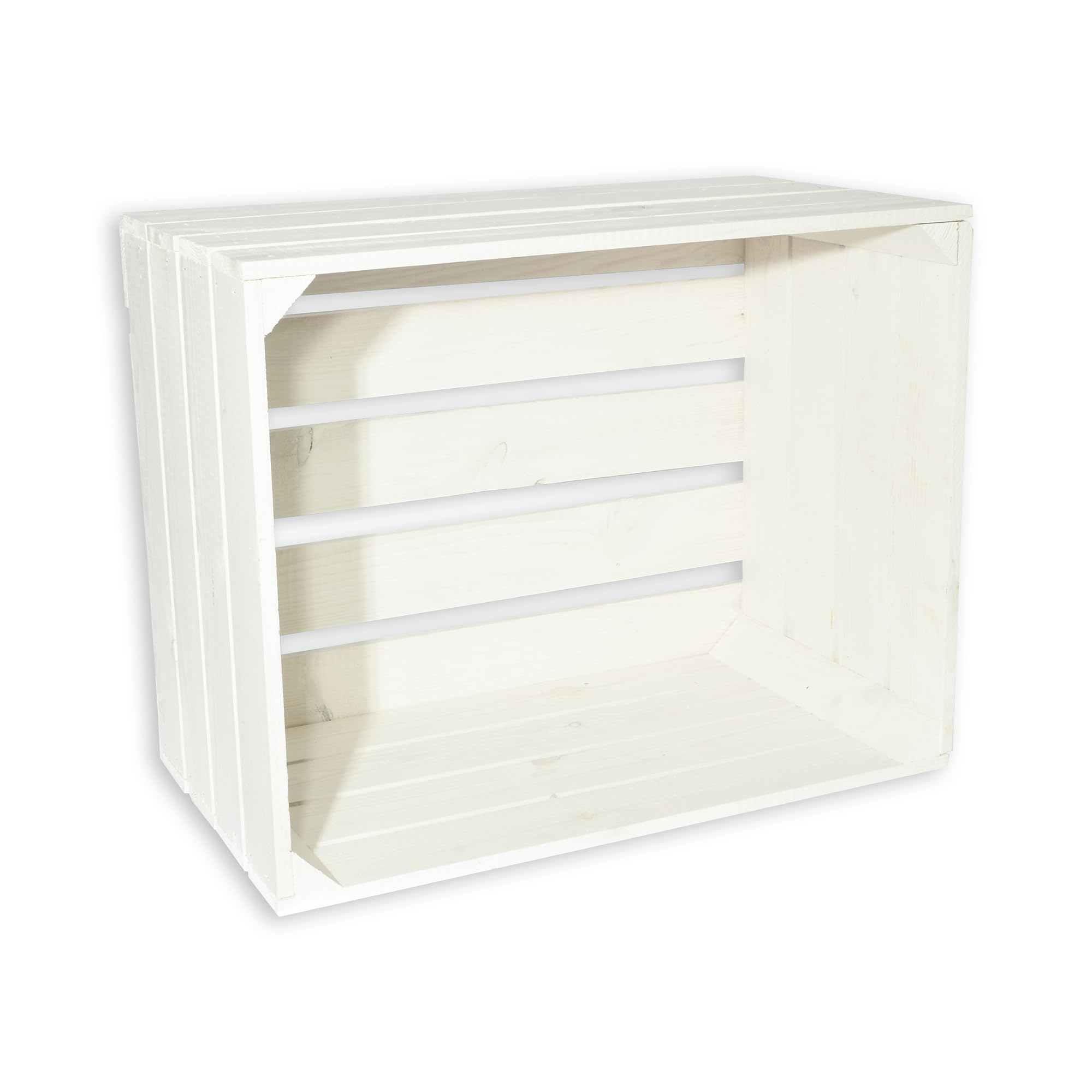 CHICCIE Vintage Holzkiste Weiß 50x40x30cm - CHICCIE Vintage Holzkiste Weiß 50x40x30cm