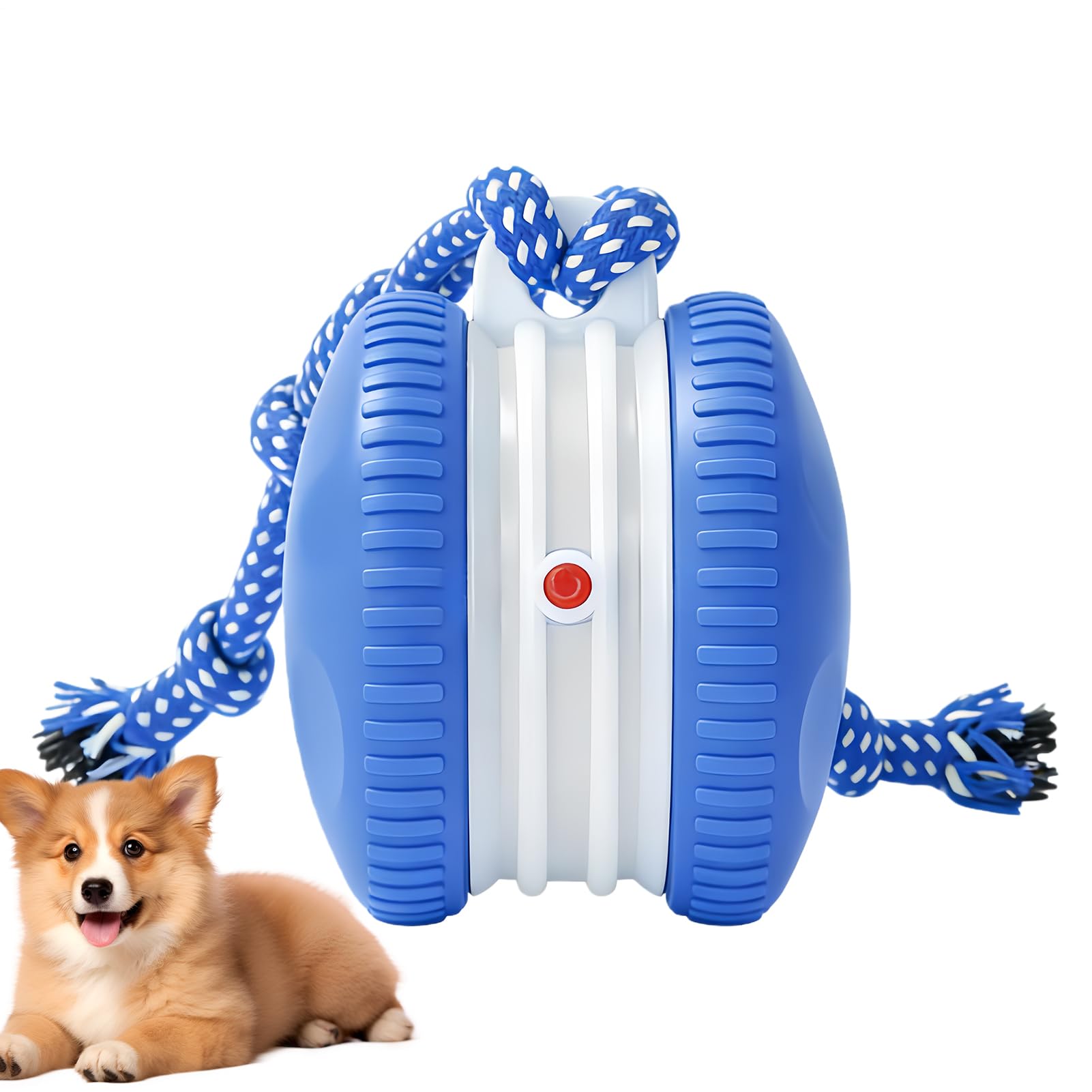 Jouet interactif pour chien automatique avec corde pour l'exercice en intérieur
