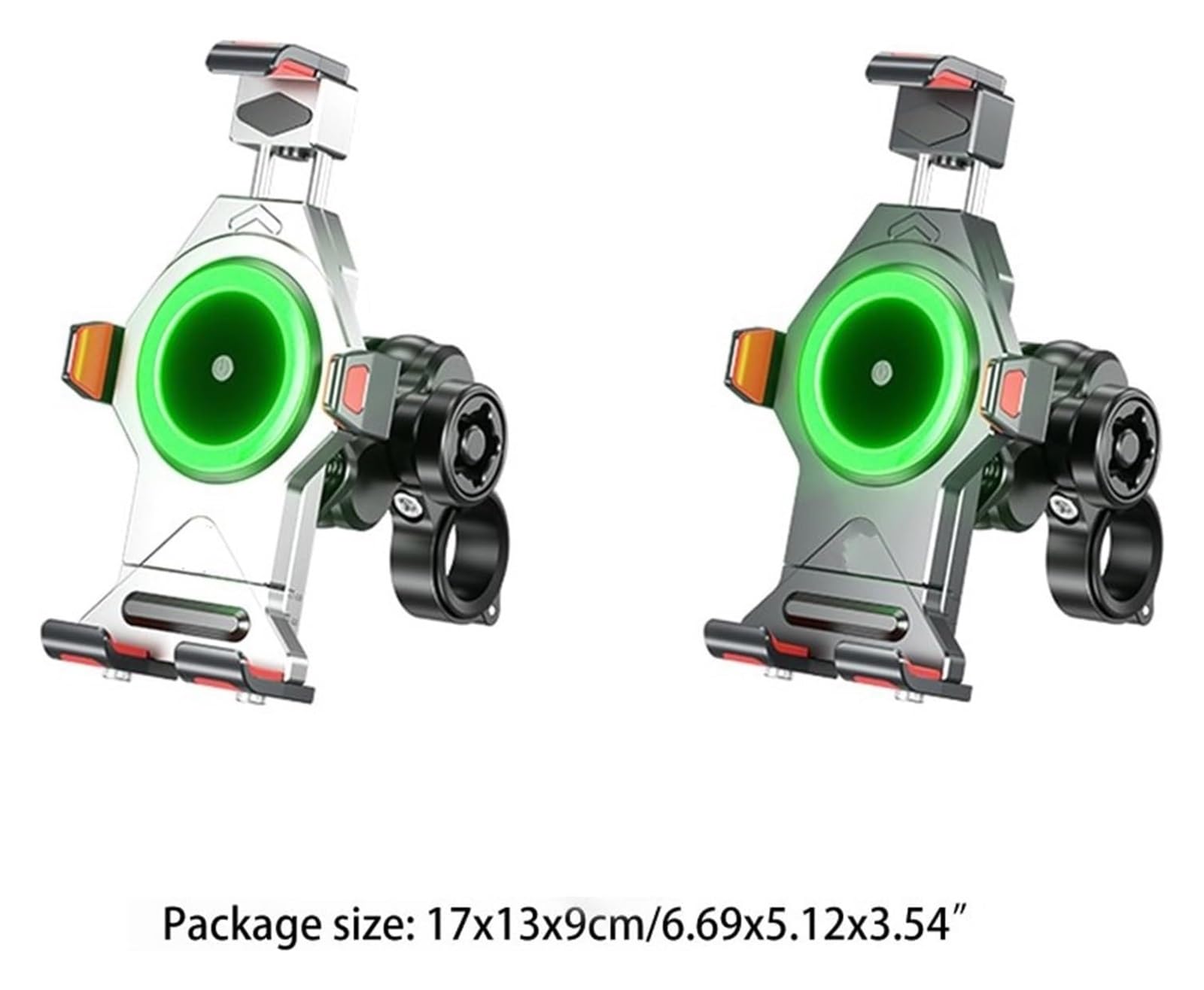 Motocicleta Soporte De Navegación para 4,7-7,2 Pulgadas Soporte Adaptador De Carga Estable para Teléfono Celular Soporte Antideslizante para Motocicleta Scooter GPS Moto