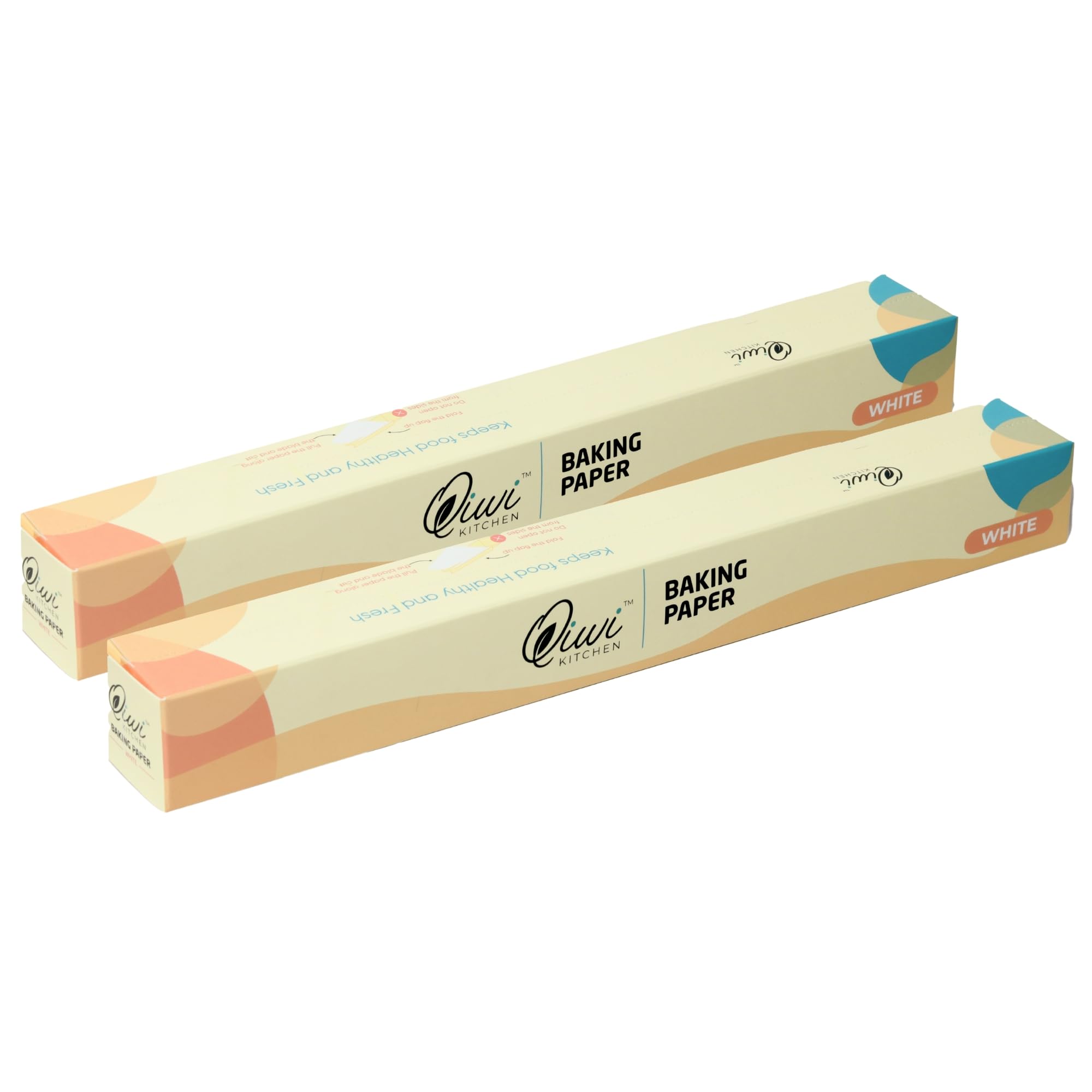 Qiwi Baking Paper Roll | White, 11" x 5 Metre | Microwave, Air Fryer Safe | Non Stick, Reusable, Multipurpose Baking Sheet | Butter Paper Roll | FDA Approved | Parchment Paper | Pack of 2 (B0BS6P49NB) Amazon Price History, Amazon Price Tracker