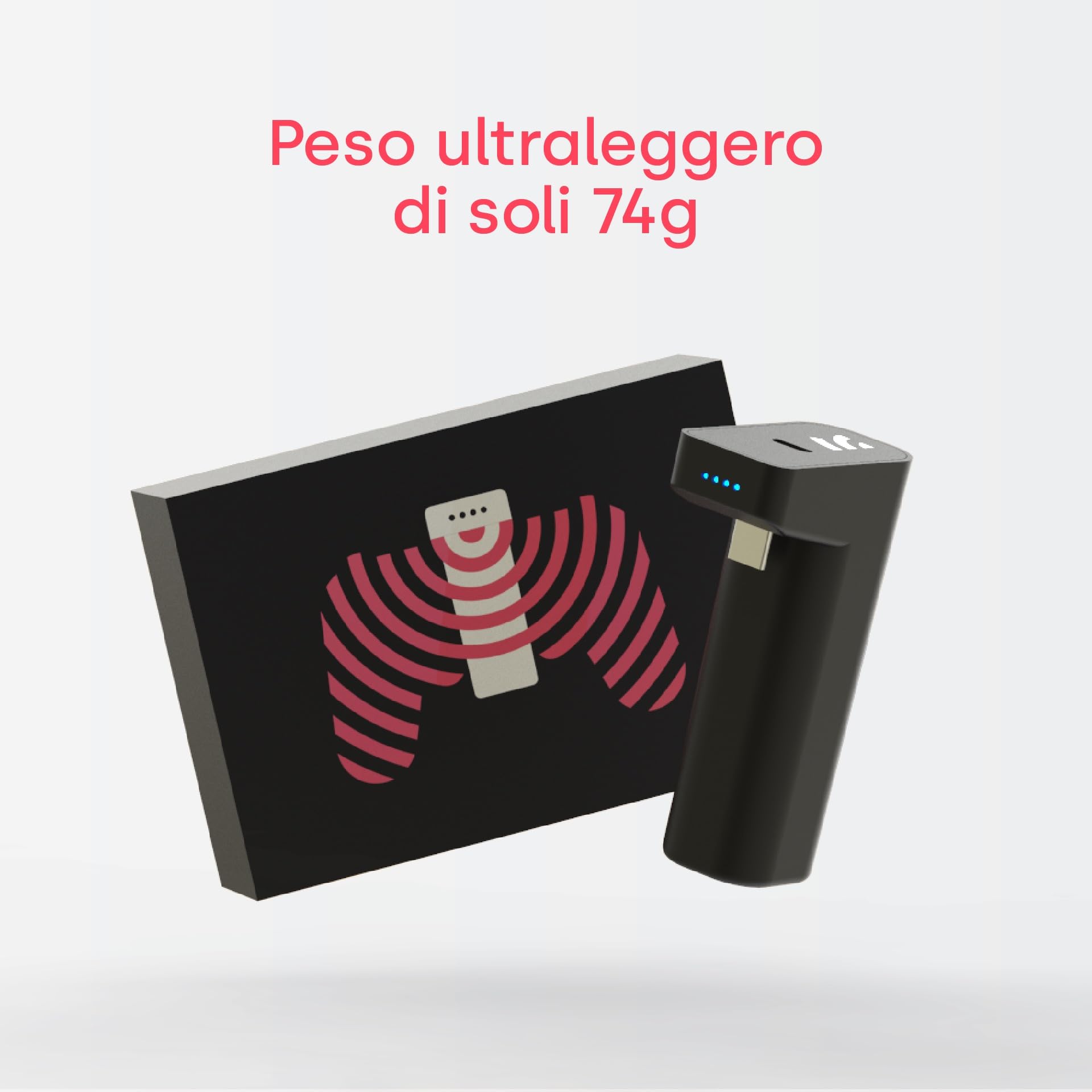 Remotto4 - Caricabatterie Wireless per Controller PS4 - +12 Ore di Autonomia - Batteria Portatile Facile da Trasportare - Nessun Cavo, Si Gioca Mentre Si Carica - Lunga Durata della Batteria