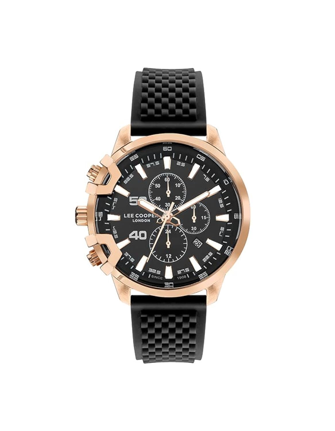 Lee Cooper Men's Multi Function Black Dial Watch - LC07470.451