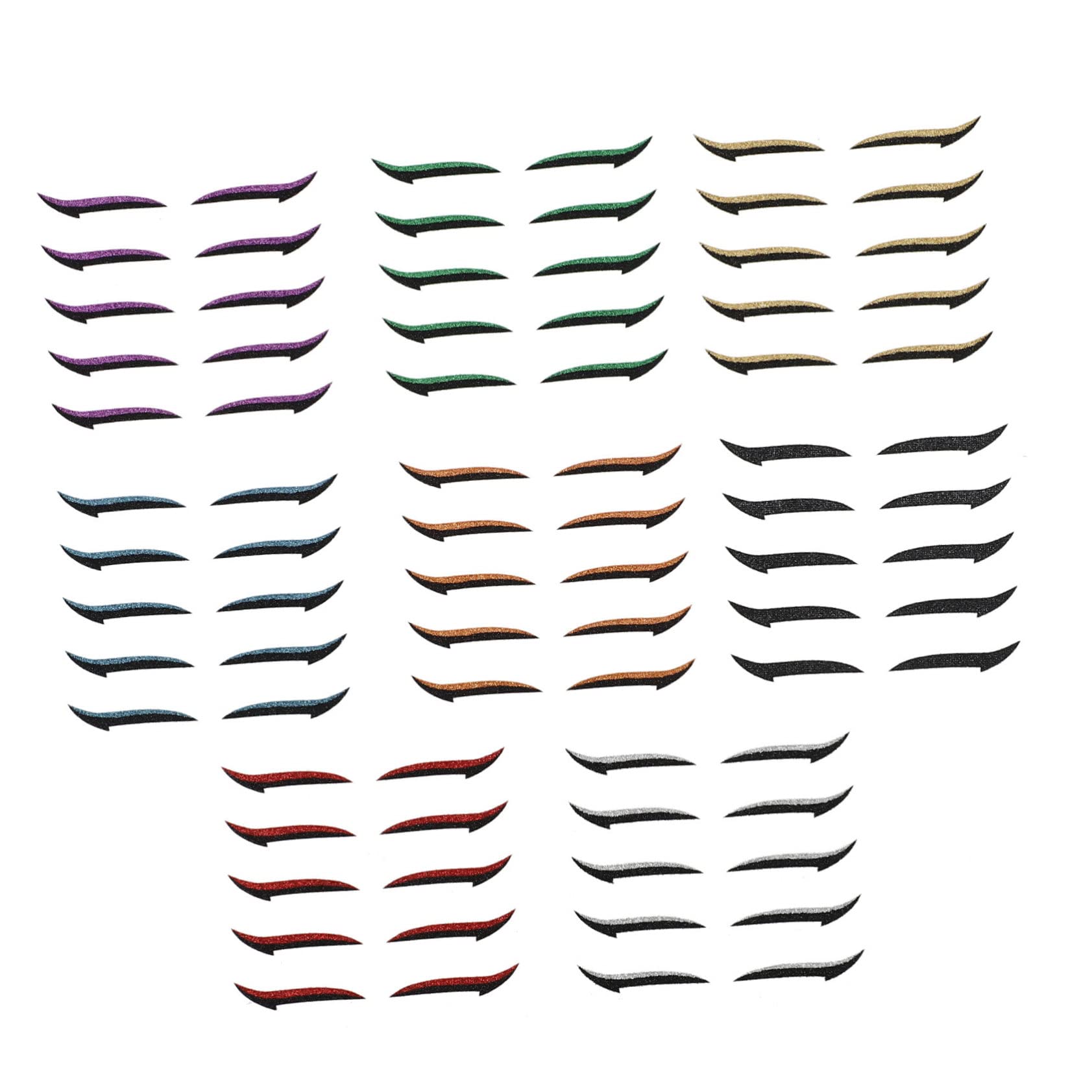 POPETPOP 120paia Eyeliner Stickers Riutilizzabili Per Doppie Palpebre Strisce Coloratper Makeup Adatte Tutti Tipi Occhi e Facili Applicare Per Viaggi e
