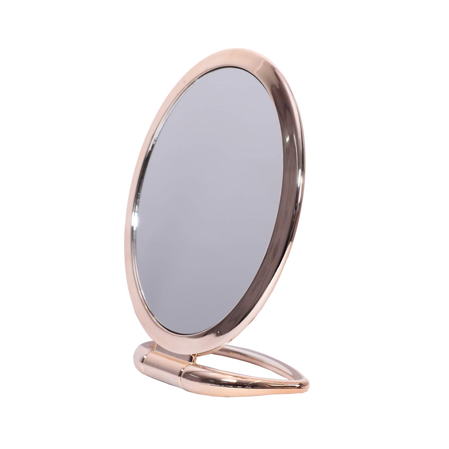 BANDHAN 2 Way (Magnifying & Regular) Handle Mirror for Make Up and Grooming, 5 inch Dia Display, Jewellery Display Shop, Makeup Mirror | Cosmetic Mirror | Magnifying Mirror