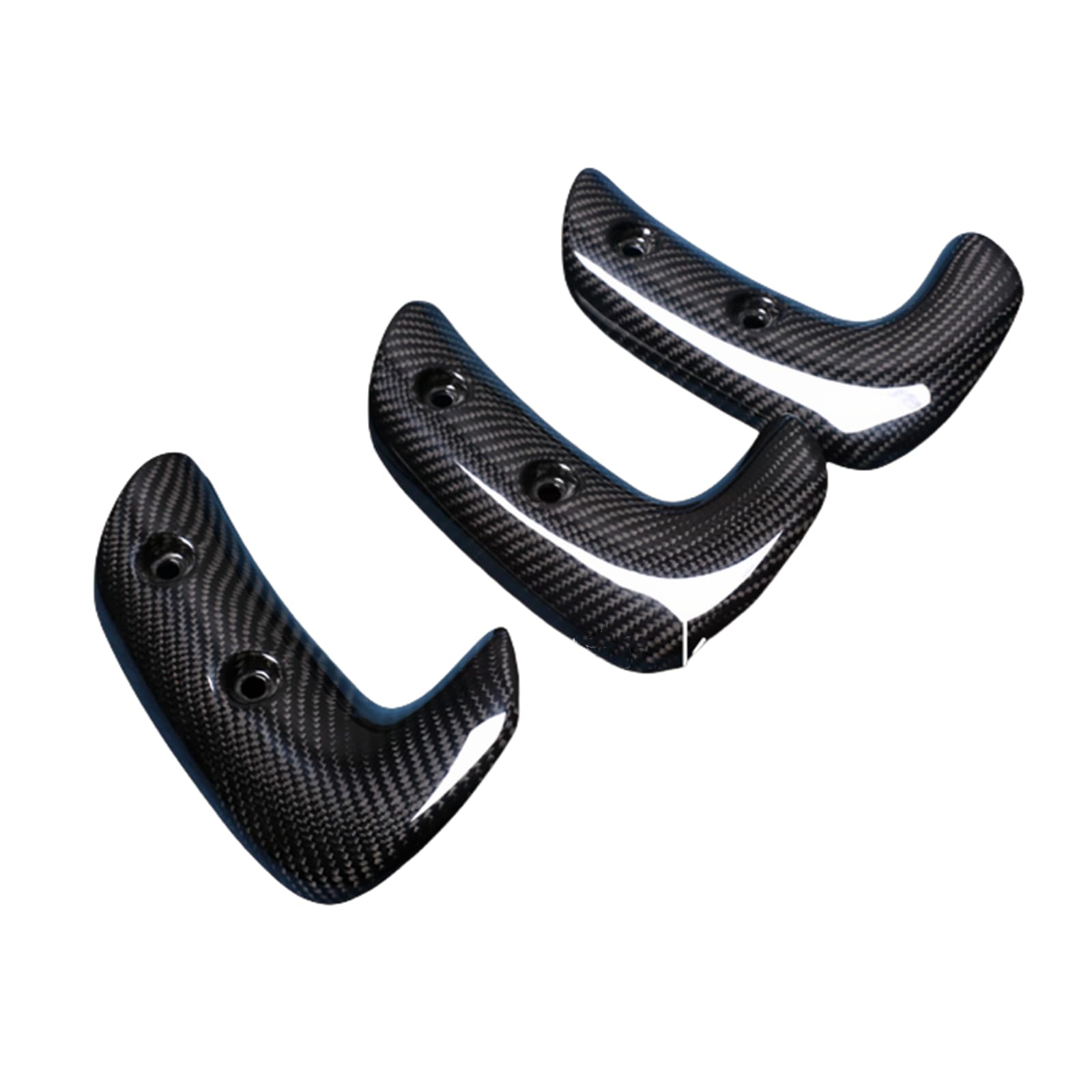 Cubierta de protección térmica para escape lateral de motocicleta para Triumph Rocket 3 GT 2020-2023, fibra de carbono