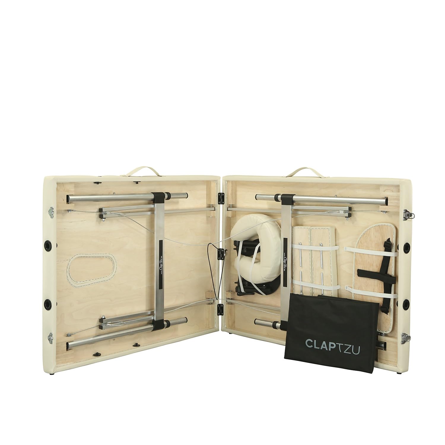 Voyage Basic Set | Mobile Massageliege | Kofferliege (Basic beige)