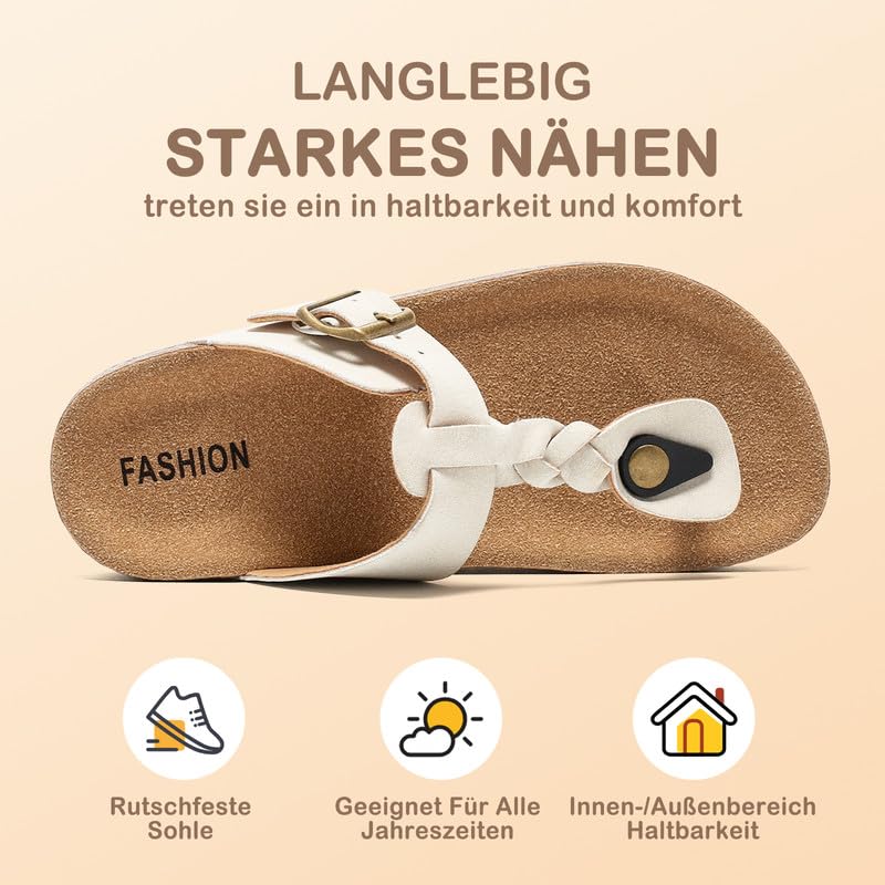 Tongs Unisexe Enfants, Sandales D'été Garçon A Semelle En Liège, Sandales Flip Flop Filles Avec Boucle Réglable, Claquettes De Bain Antidérapantes, Chaussons Confortables Pour La Maison