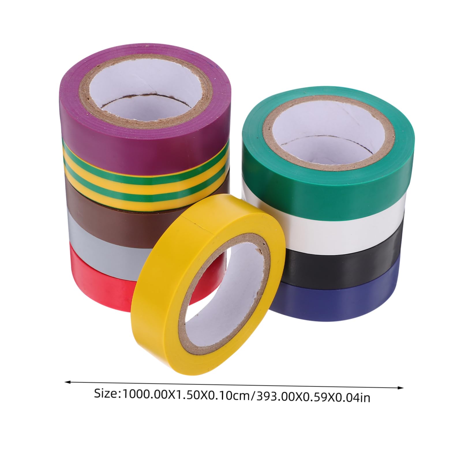PRETYZOOM 10Rolls Electric Insulation Tape Electrical Tapes for Wire Protection High Heat Resistance for Automotive and Electrical Projects