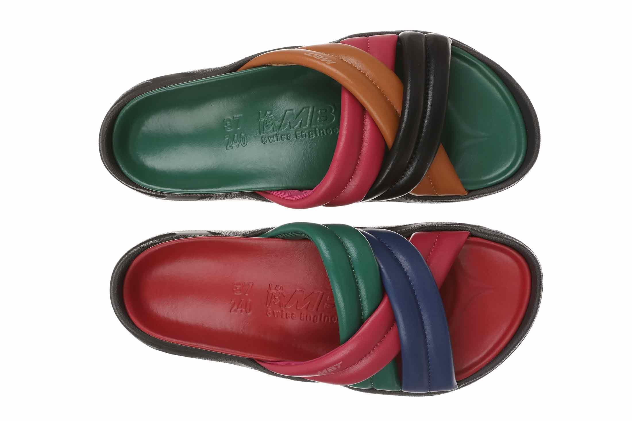 MBT MIO Sandales pour Femme en Cuir. Chaussures Légères et Confortables pour Printemps Été. Chaussures Physiologiques Confort et Stabilité. Sandales de Récupération pour S'habiller Moderne