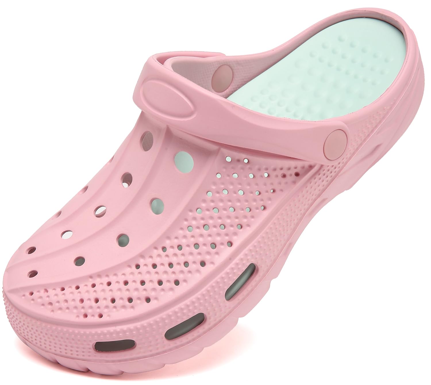 ChayChax Men's and Women's Arch Support Clogs Garden Shoes Slip-on Outdoor Beach Slippers with Removable Cushion Footbed