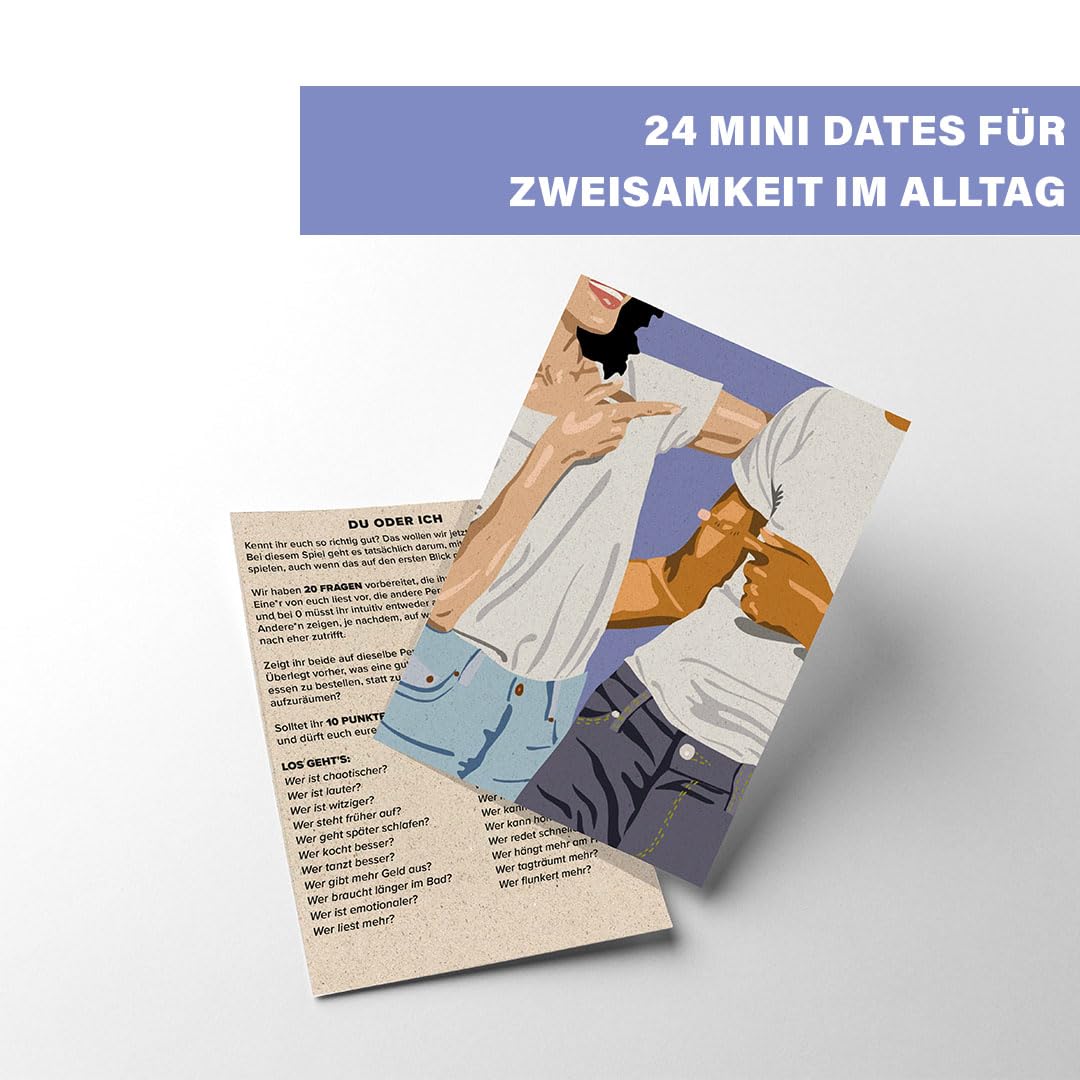 Eltern-Box | 100 Gesprächsimpulse & Mini-Dates für Paare | Mehr Paarzeit im Alltag & Date-Nights | Erlebnisbox Hochzeit, Geburtstag | Made in Germany