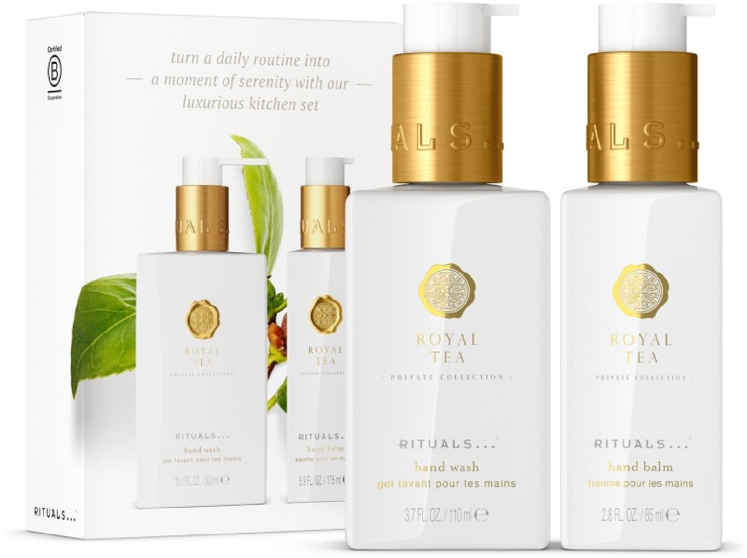 Rituals Private Collection Royal Tea Kit de voyage * Savon pour les mains 110 ml + baume pour les mains 85 ml
