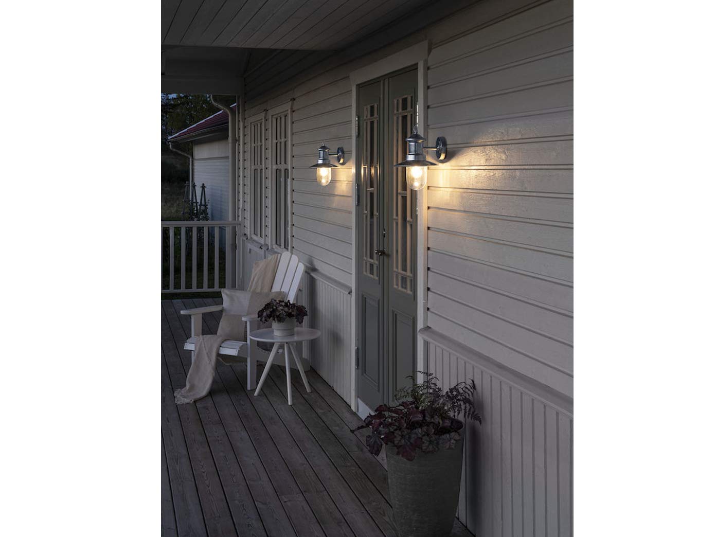 Applique murale extérieure LED vintage de qualité supérieure en acier galvanisé - Éclairage extérieur polyvalent pour la maison et la terrasse