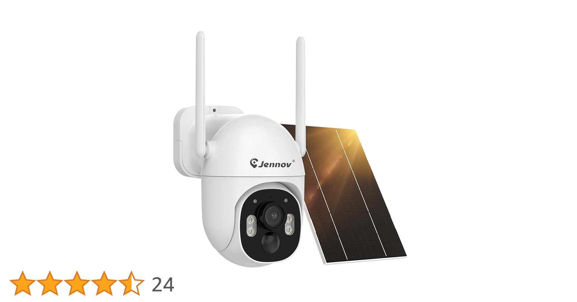 Amazon.co.jp: Jennov 防犯カメラ 屋外 ソーラー 400万画素 単品利用可