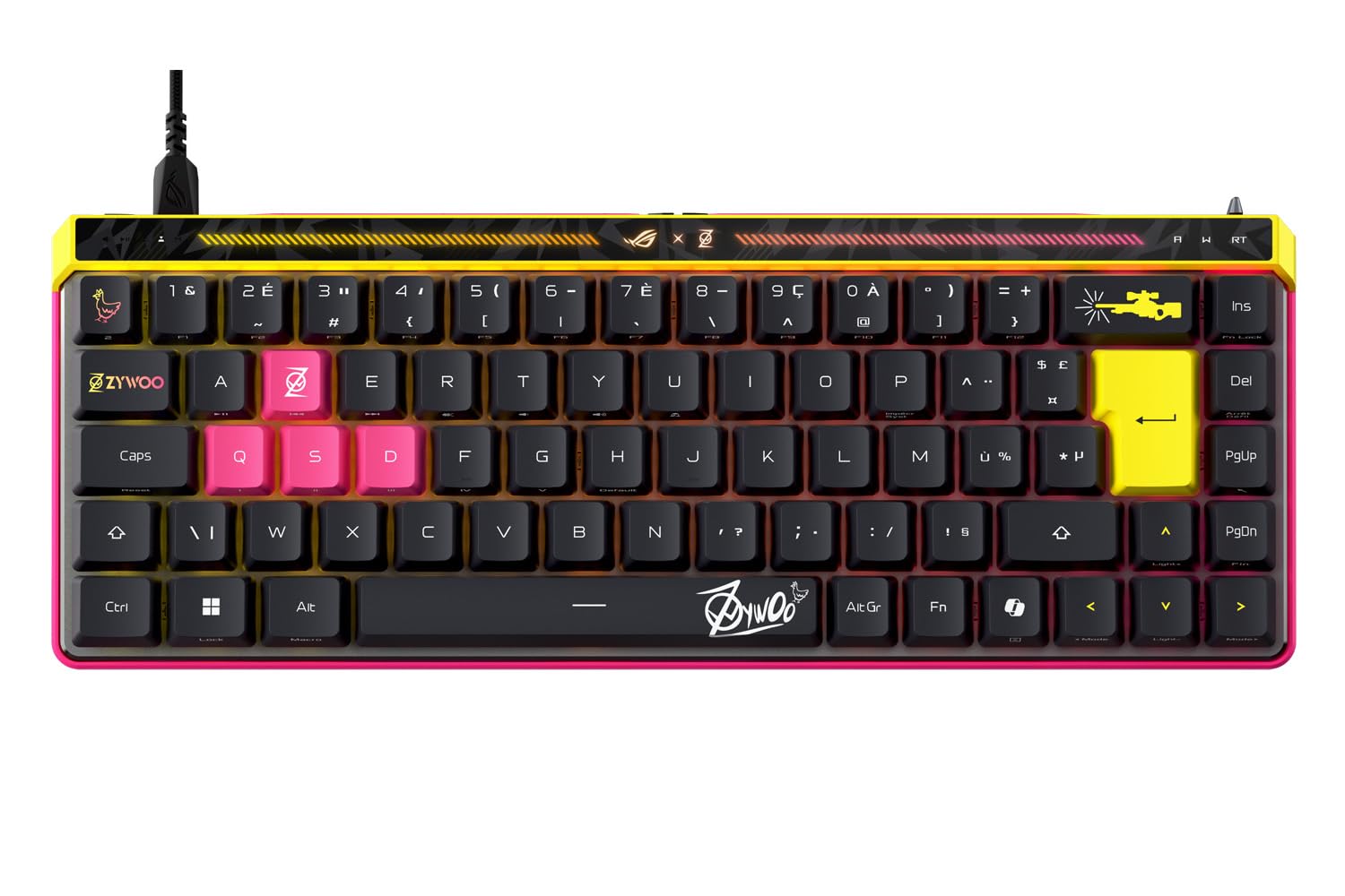 ASUS - Clavier Gaming ROG Falchion ACE HFX ZywOo Edition – AZERTY