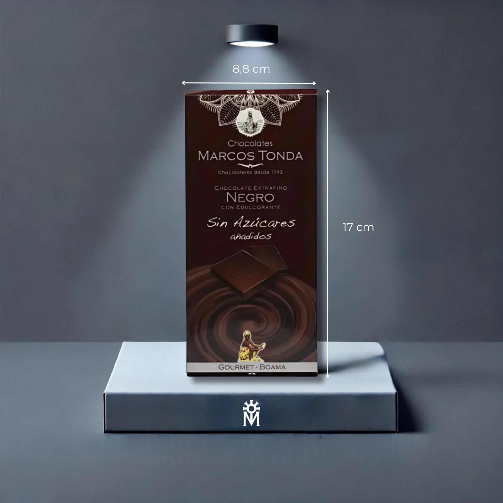Chocolates Marcos Tonda – Chocolate Negro Sin Azucar Gourmet X5 | Chocolate Sin Azucar Añadido 125g X5 | Chocolates Originales Para Regalar | Desde 1793 — view 3