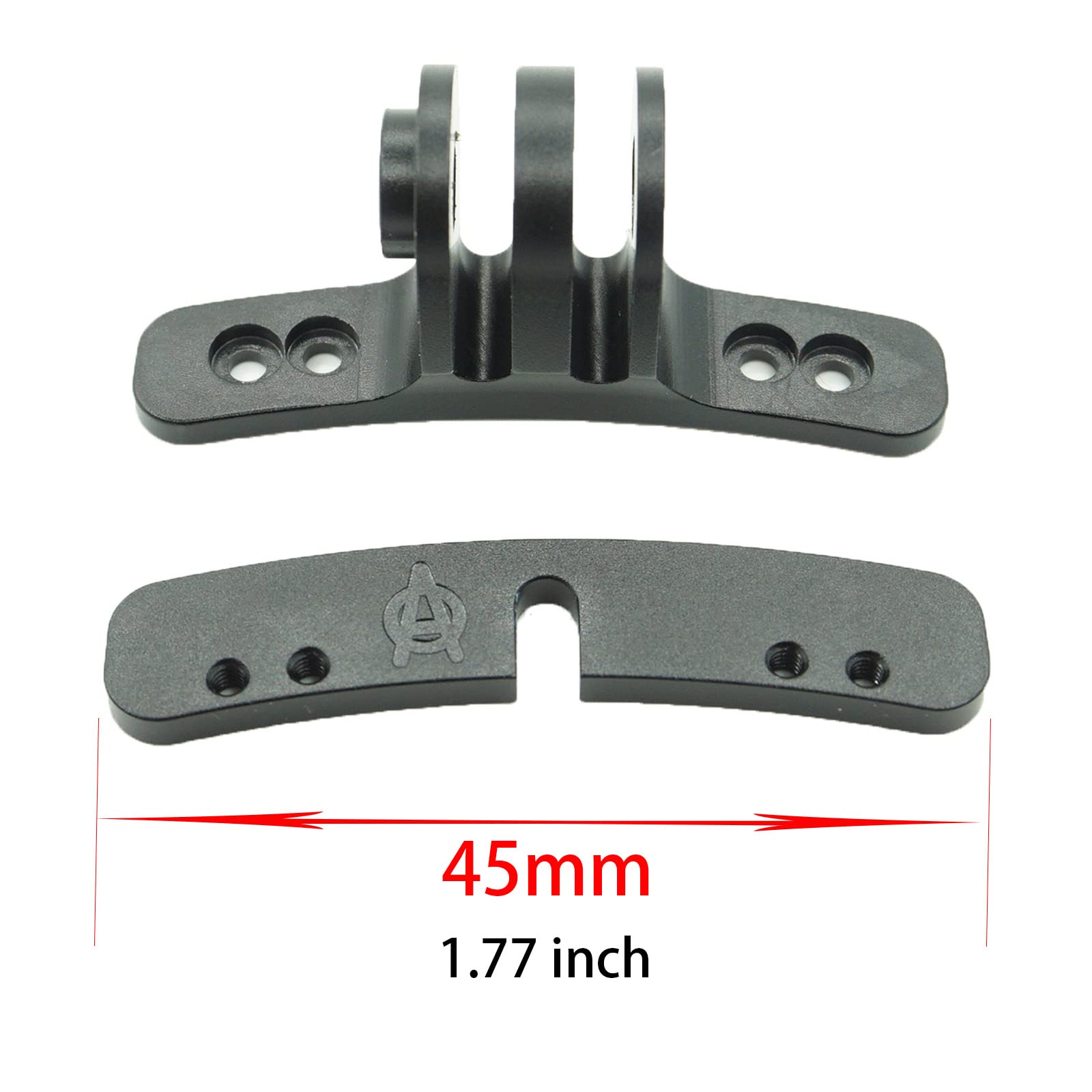 Paintball-Maskenhalterungsklemmen – Kamera-Brillenanschlussadapter Aluminium i4 i5 Go Pro EVS Helmsockel