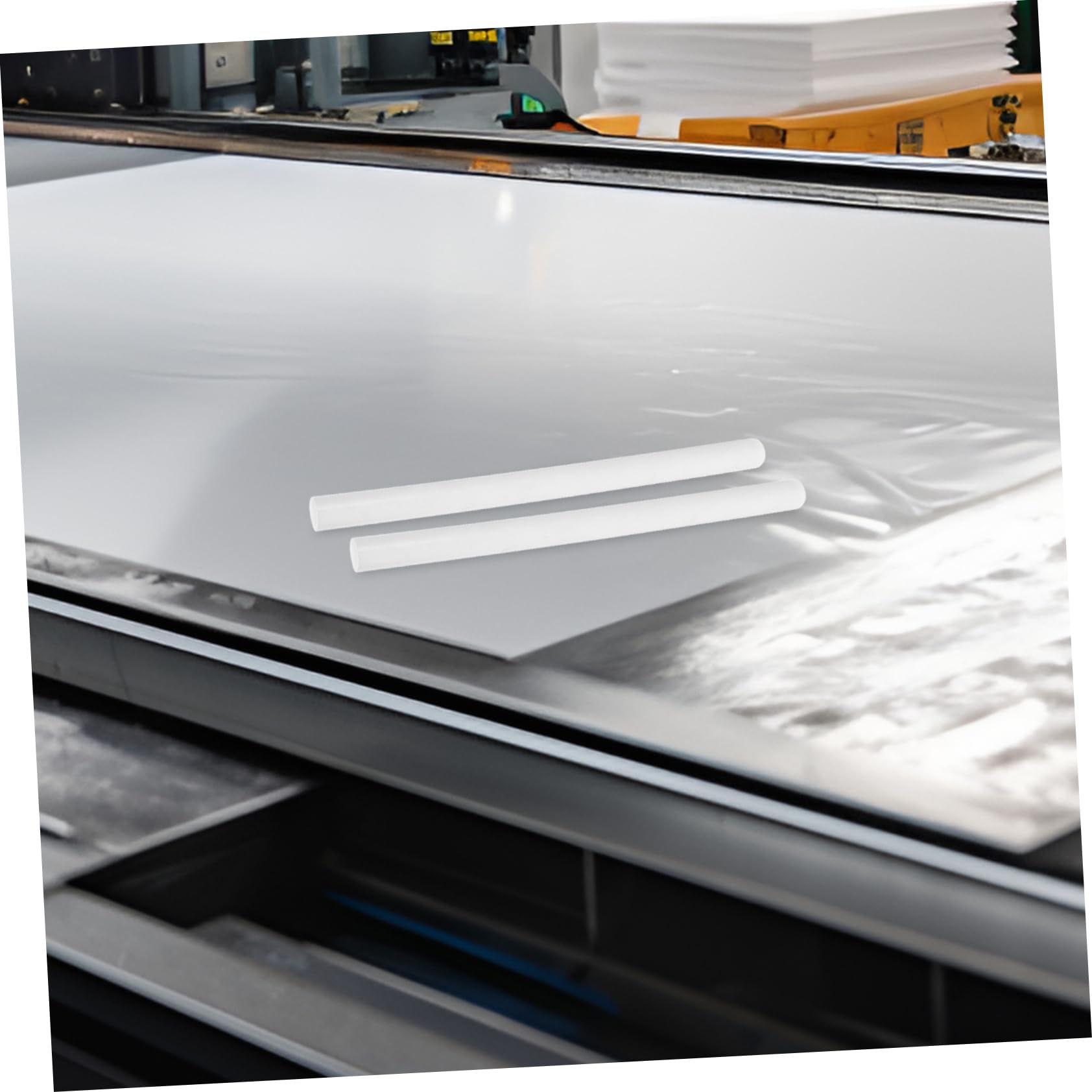 KICHOUSE 3pcs Round Rods 0.75in Diameter 12in Length Pom Material Bars for Milling Welding