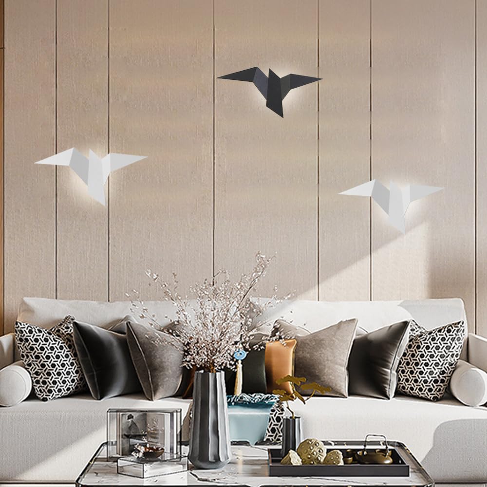 Ściana LED Light, metalowe kinkiety origami, 2W, oświetlenie dekoracyjne wnętrza, lampy ścienne do korytarza, salon, tła ścienna