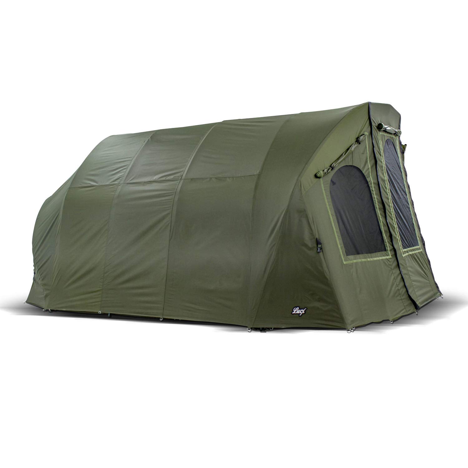 Lucx® Bigfoot Bivvy + Winterskin, tente de pêche pour 4 à 6 personnes, housse de tente à carpes, tente de pêche pour 2, 3, 4, 5 ou 6 personnes, dôme à carpes et suremballage
