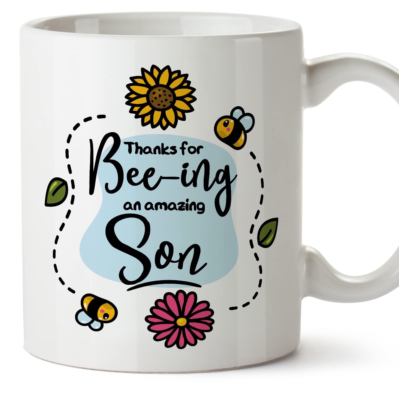 MUGFFINS Son Mug - in English - Thanks for Beeing Amazing - Funny Gift - Ceramic 11oz Mug
