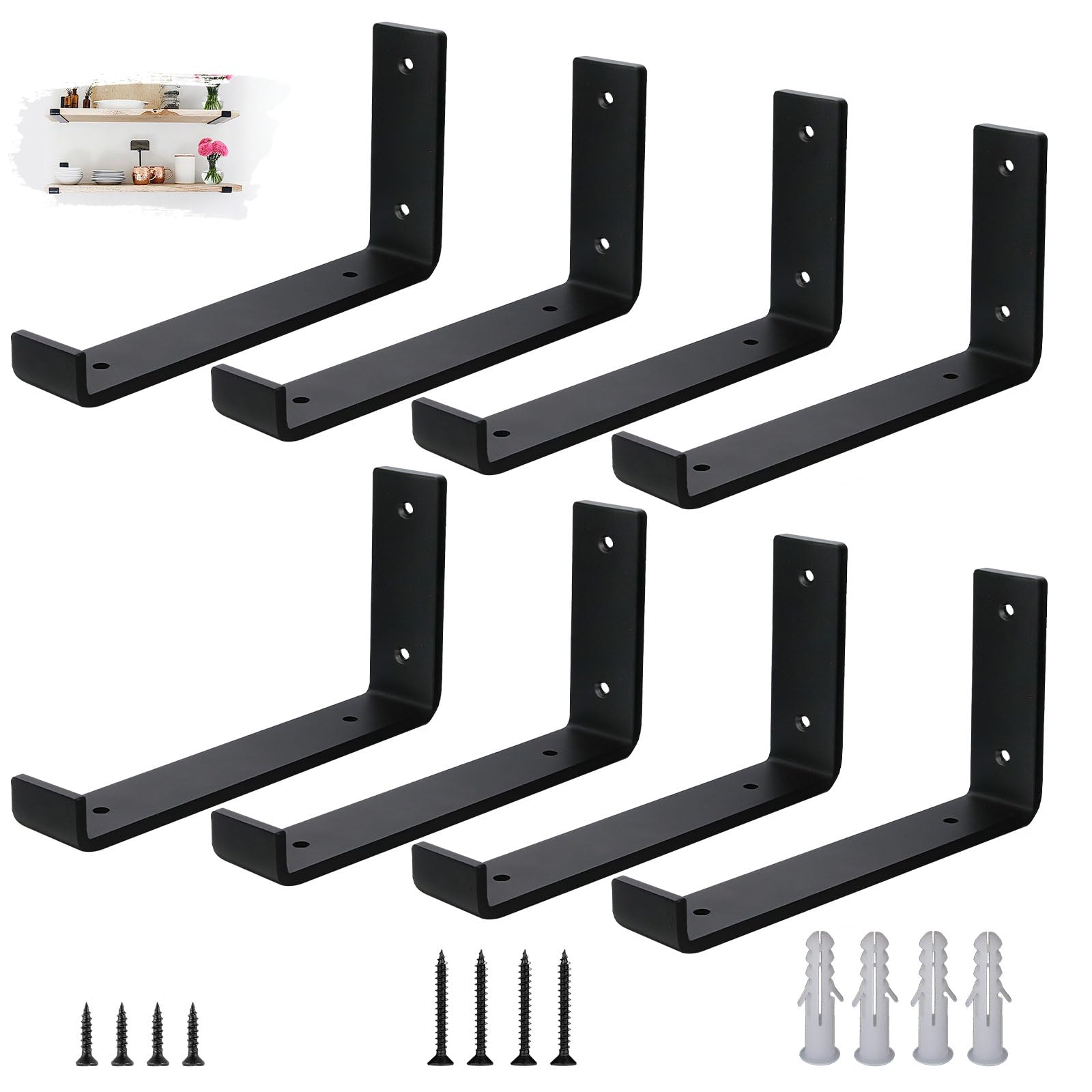 VTOPVMAX Scaffold Board Shelf Brackets 8 Pack