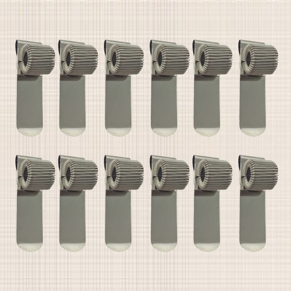 jojofuny 2 set Portapenne Con Clip A Molla Portapenne Materiale Scolastico In Metallo Cancelleria Per Ufficio 12 pezzi * 2
