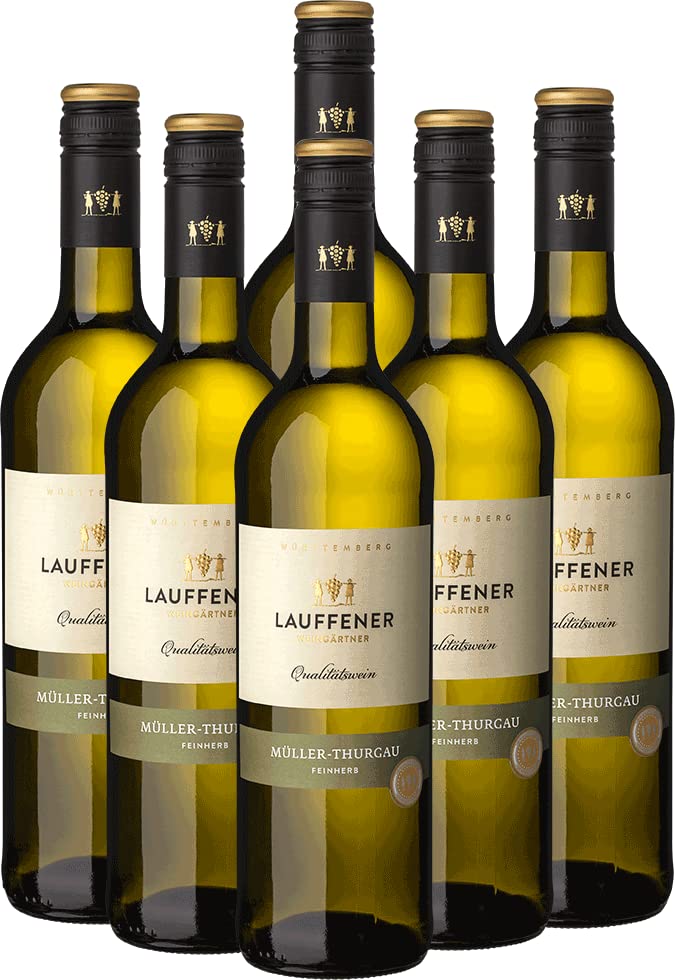 LAUFFENER WEINGÄRTNER - 2024 Müller-Thurgau Feinherb | Ein frisch und jugendlicher Weißwein mit Noten von grünem Apfel, Zitrone und Muskat. Inhalt: 0,75l und 12,0% vol.