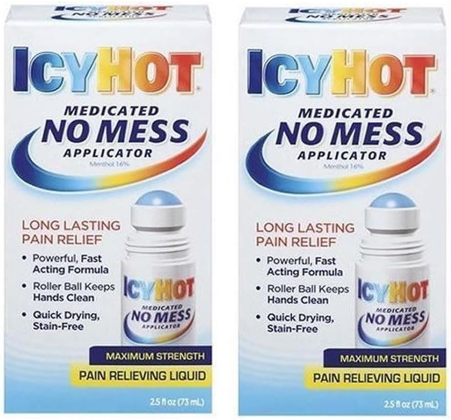 Medicated No Mess Applicator Max-Strength 2.5 Ounce (73ml) (2 Pack)