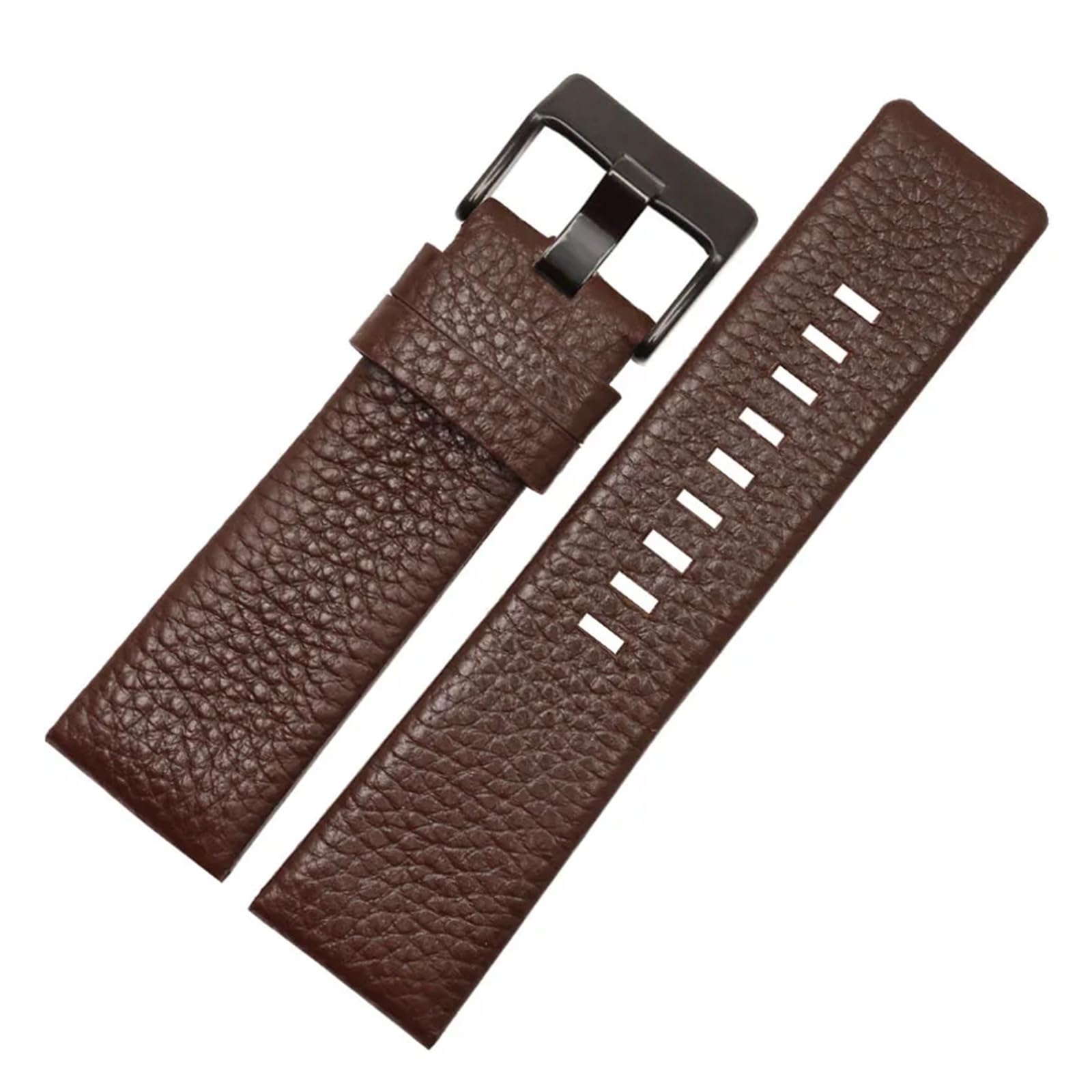 NASUNJIA - Correa de reloj de piel auténtica de 22, 24 mm, 26 mm, 27, 28, 30 mm, compatible con correa de reloj diésel DZ7256 DZ4344 DZ1657 DZ1206