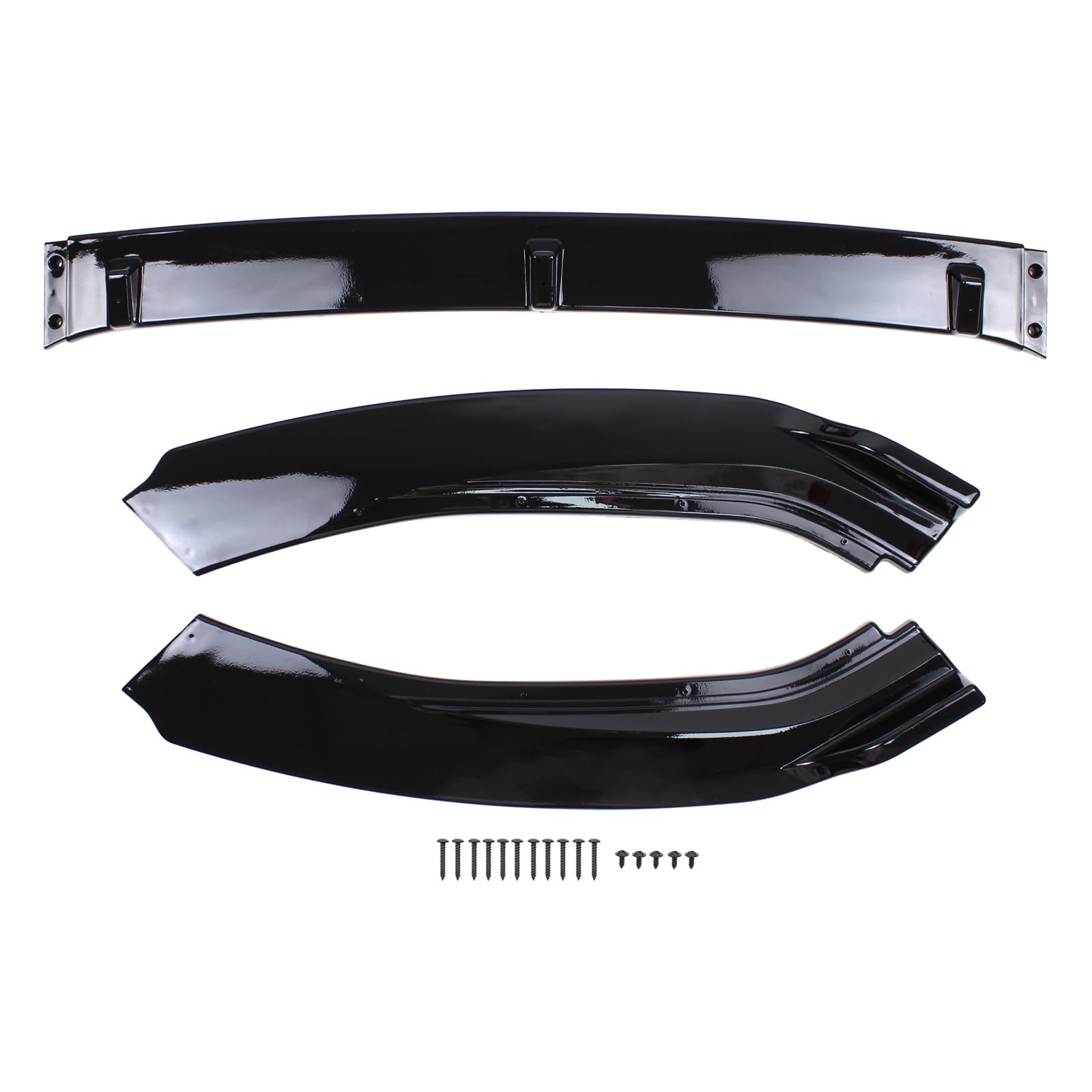 Frontspoilerlippe Front Spoiler Lippe Stoßfänger Frontlippe Spoilerlippe Frontspoiler Frontstoßstange Splitter Frontstoßstangenlippe Seitenlippensplitter schwarz für Golf 7 Variant Golf VII 2012-2019