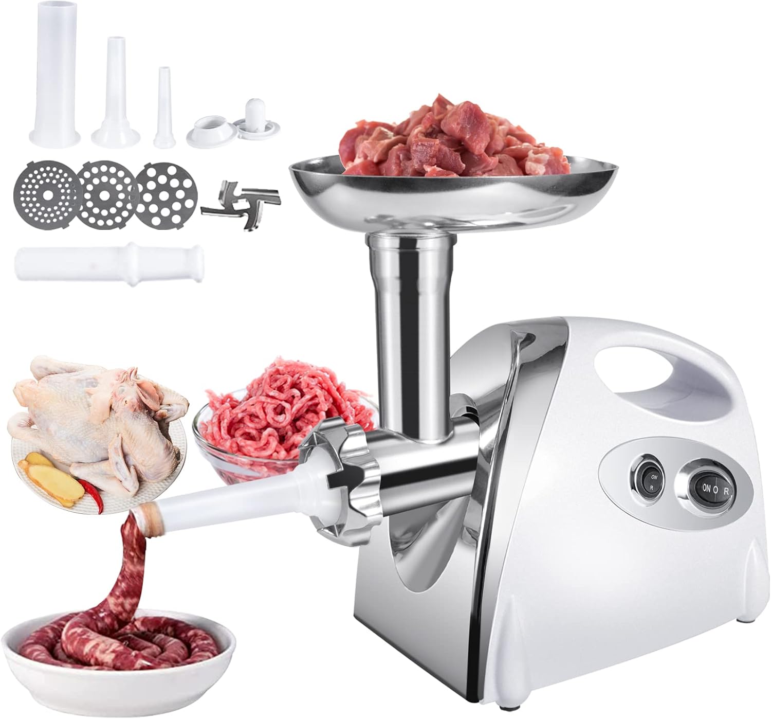 Meat Grinder Electric Ground Beef Machine Heavy Duty